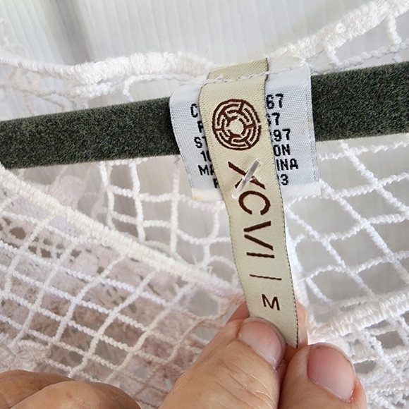 XCVI Womanʻs Crochet Knit Sweater - Picture 3 of 7